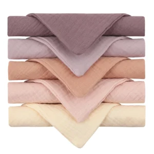 5PCS Soft Absorbent Cotton Baby Towels